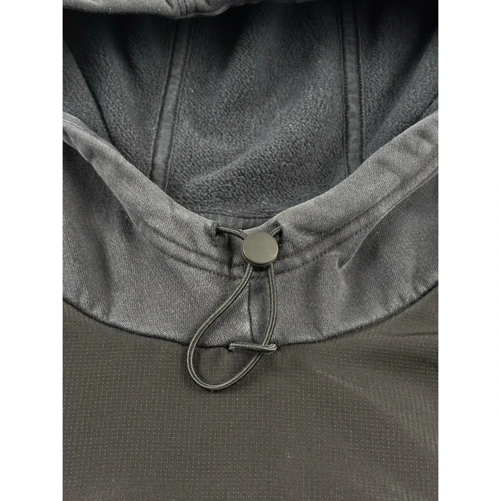 Adidas Utility Performance Hoodie Men's XL Black Cord Lock Kangaroo Pouch
